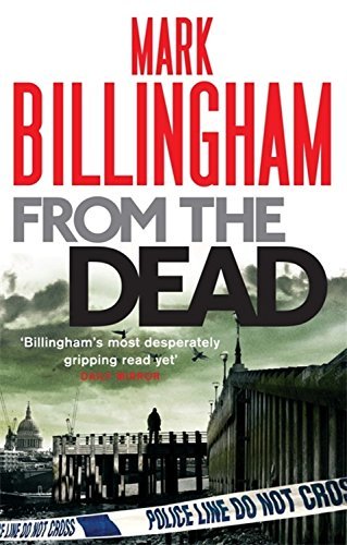 Close-up of front covers from the Mark Billingham Tom Thorne 8 book paperback crime fiction set