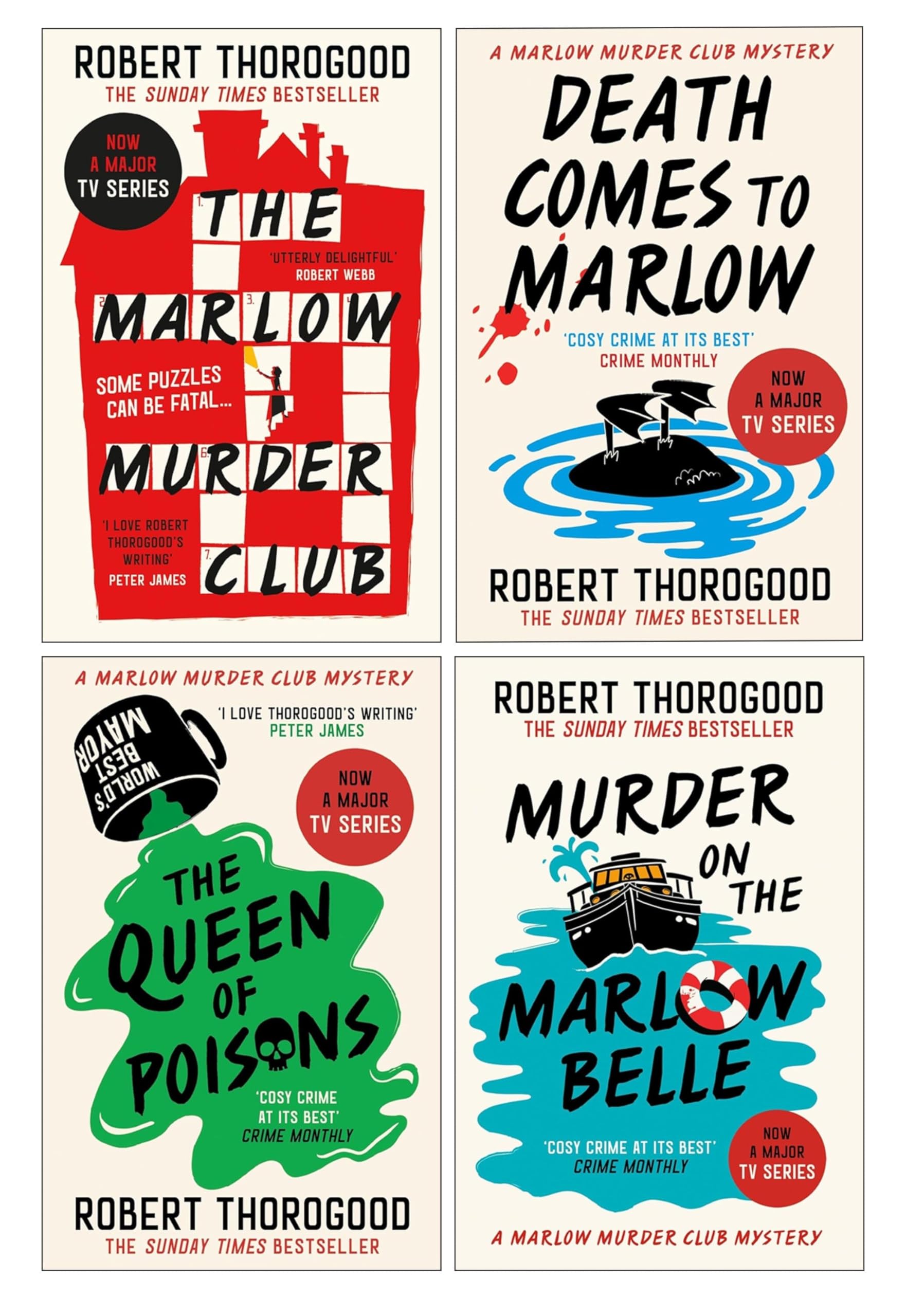 The Marlow Murder Club Book 1 paperback cover by Robert Thorogood