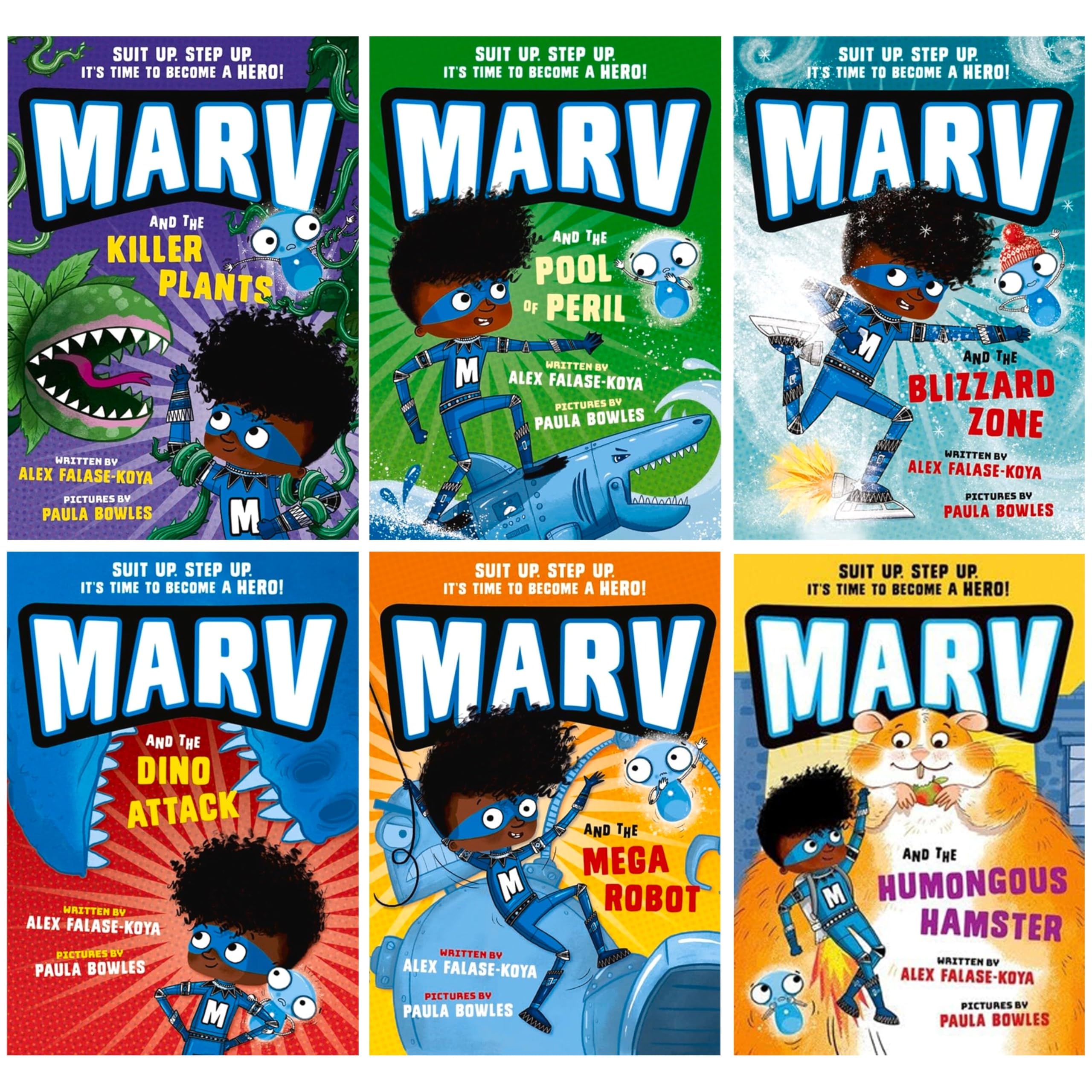 Marv Collection by Alex Falase-Koya, 6-book paperback box set for ages 5-7, front cover artwork