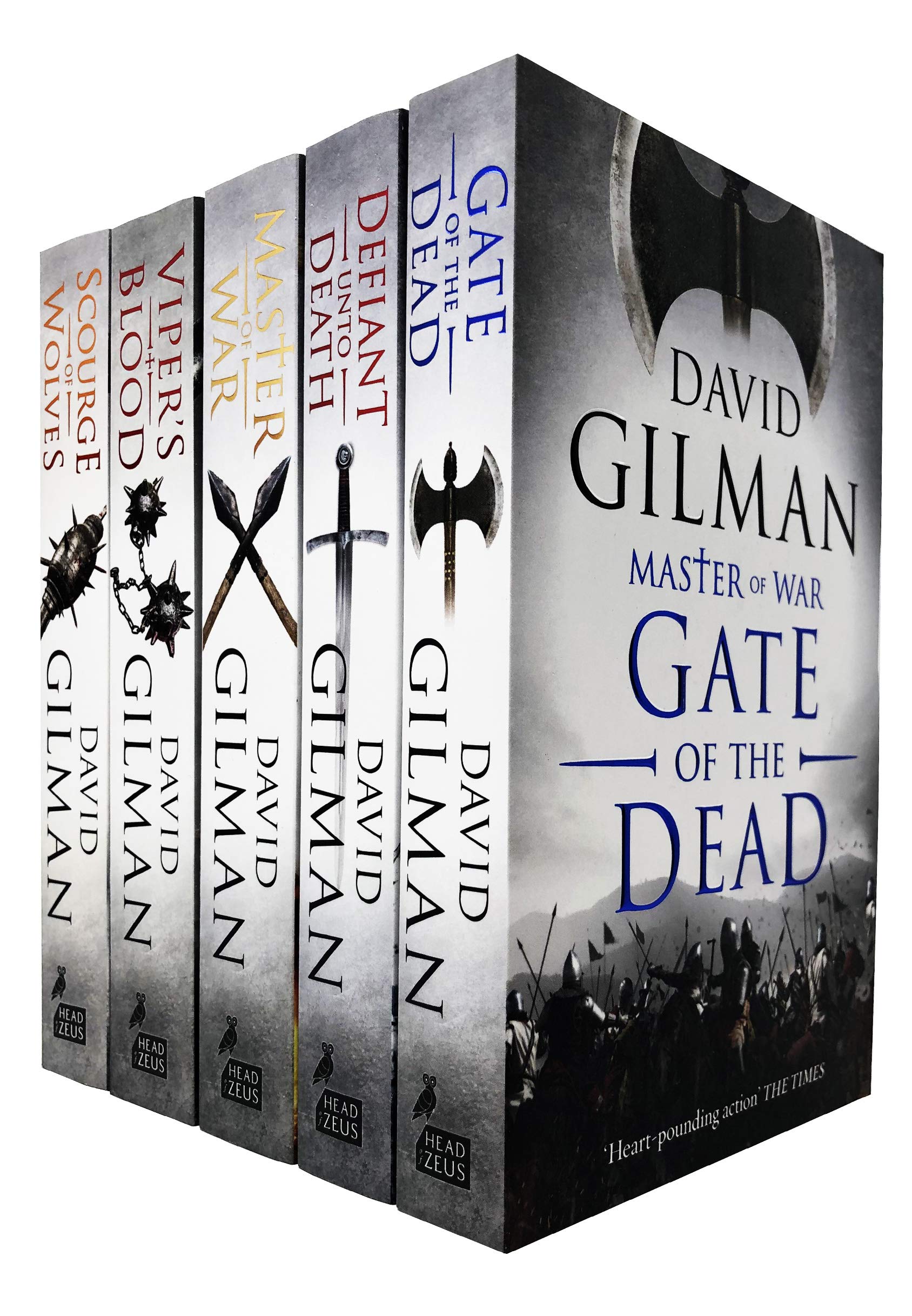 Master of War Series by David Gilman 5 Books Collection Set paperback front cover