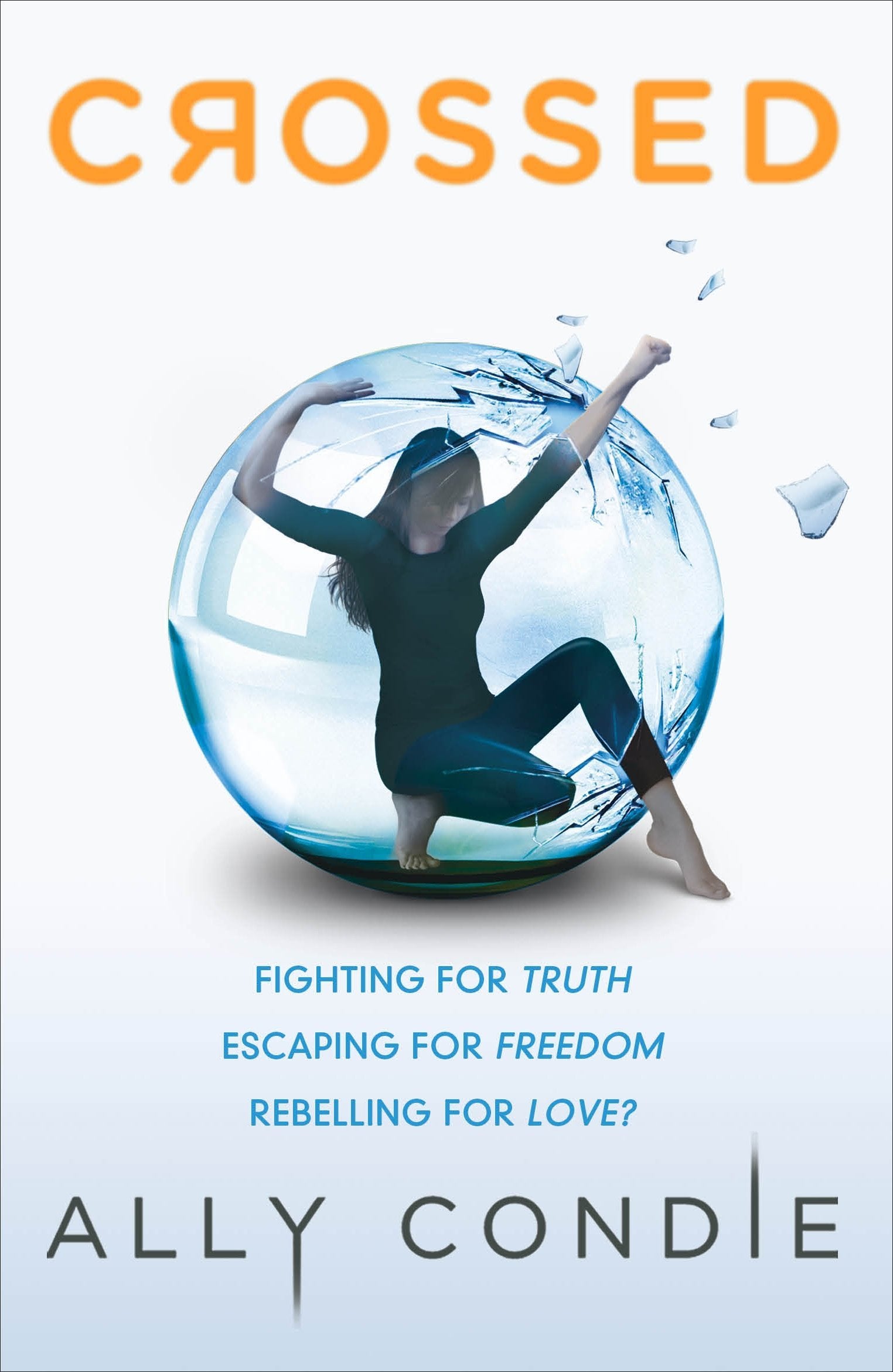 Crossed paperback front cover, Book 2 of the Ally Condie Matched Trilogy