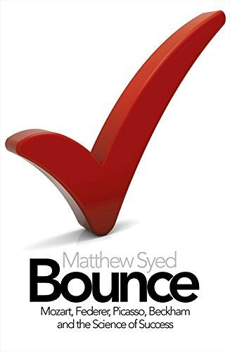 Back cover blurbs of the Matthew Syed paperback book set showing synopsis and review quotes