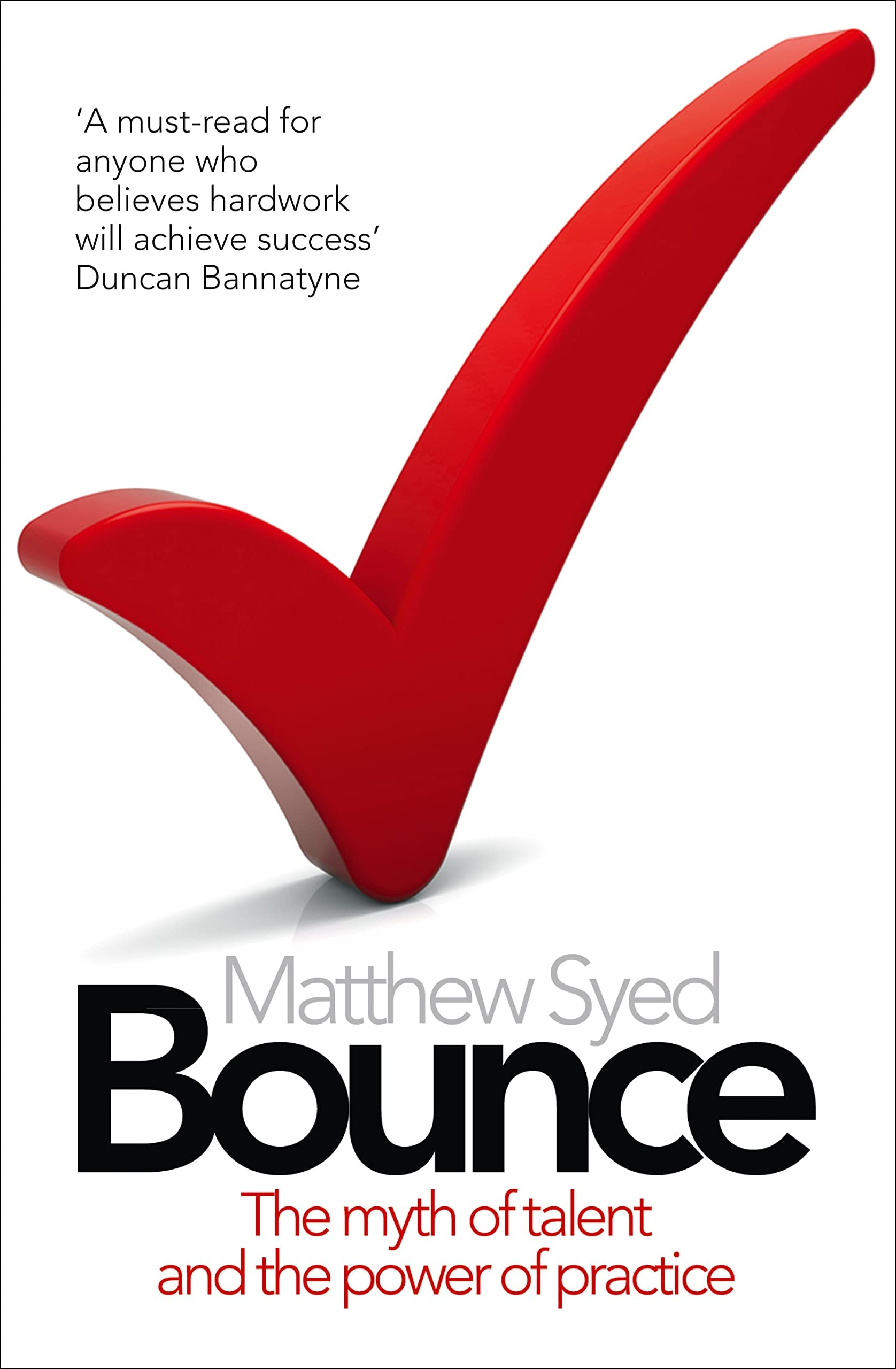 Close-up of Bounce by Matthew Syed paperback cover, part of the 2-book Non Fiction set