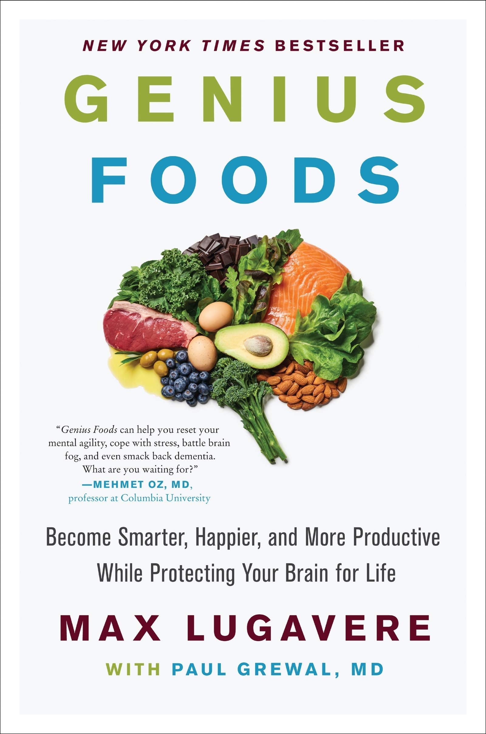 Back cover view of the Max Lugavere hardback health and wellness collection, showing synopsis text for the three non-fiction titles.