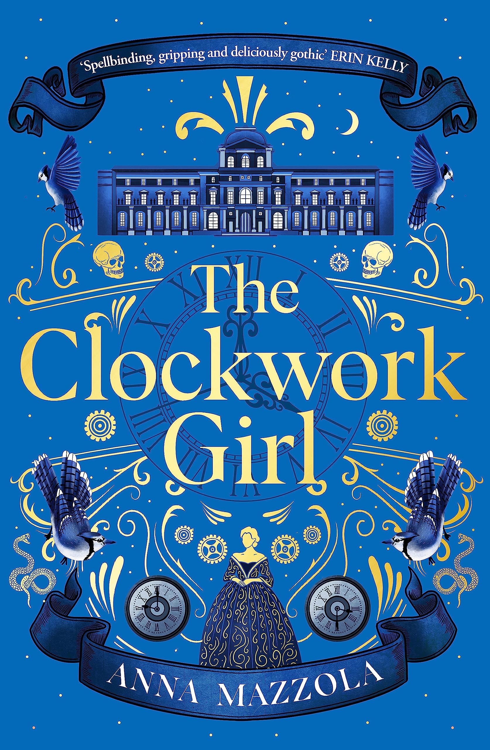 The Clockwork Girl by Anna Mazzola paperback cover, a gothic historical thriller set in 18th-century Paris