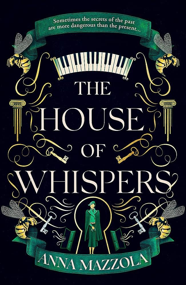 The House of Whispers by Anna Mazzola paperback cover, a gothic historical thriller set in 1938 Rome