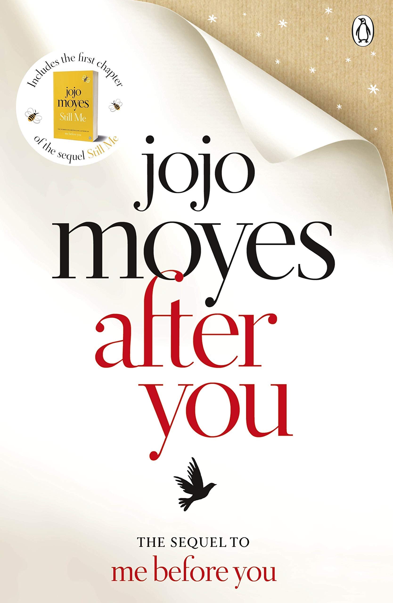 Me Before You, After You, and Still Me paperback books fanned out showing spines