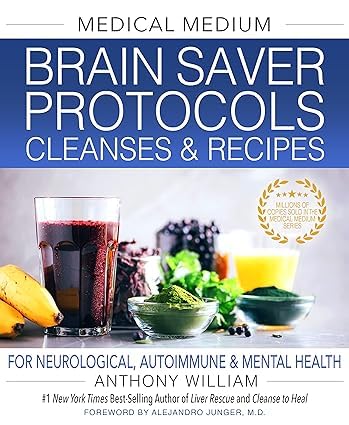 Back cover detail showing the descriptions for Brain Saver Protocols, Brain Food, and No Alzheimer's Smarter Brain Keto Solution