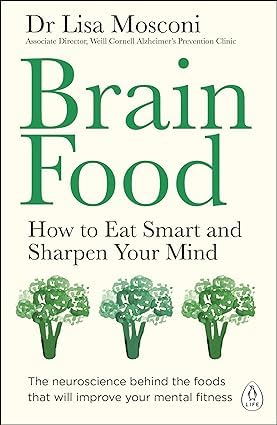 Close-up of an inside page spread from the brain health book set, showing recipe and protocol layout