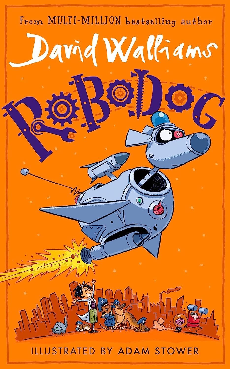 Megamonster and Robodog hardback books by David Walliams shown together as a 2-book set