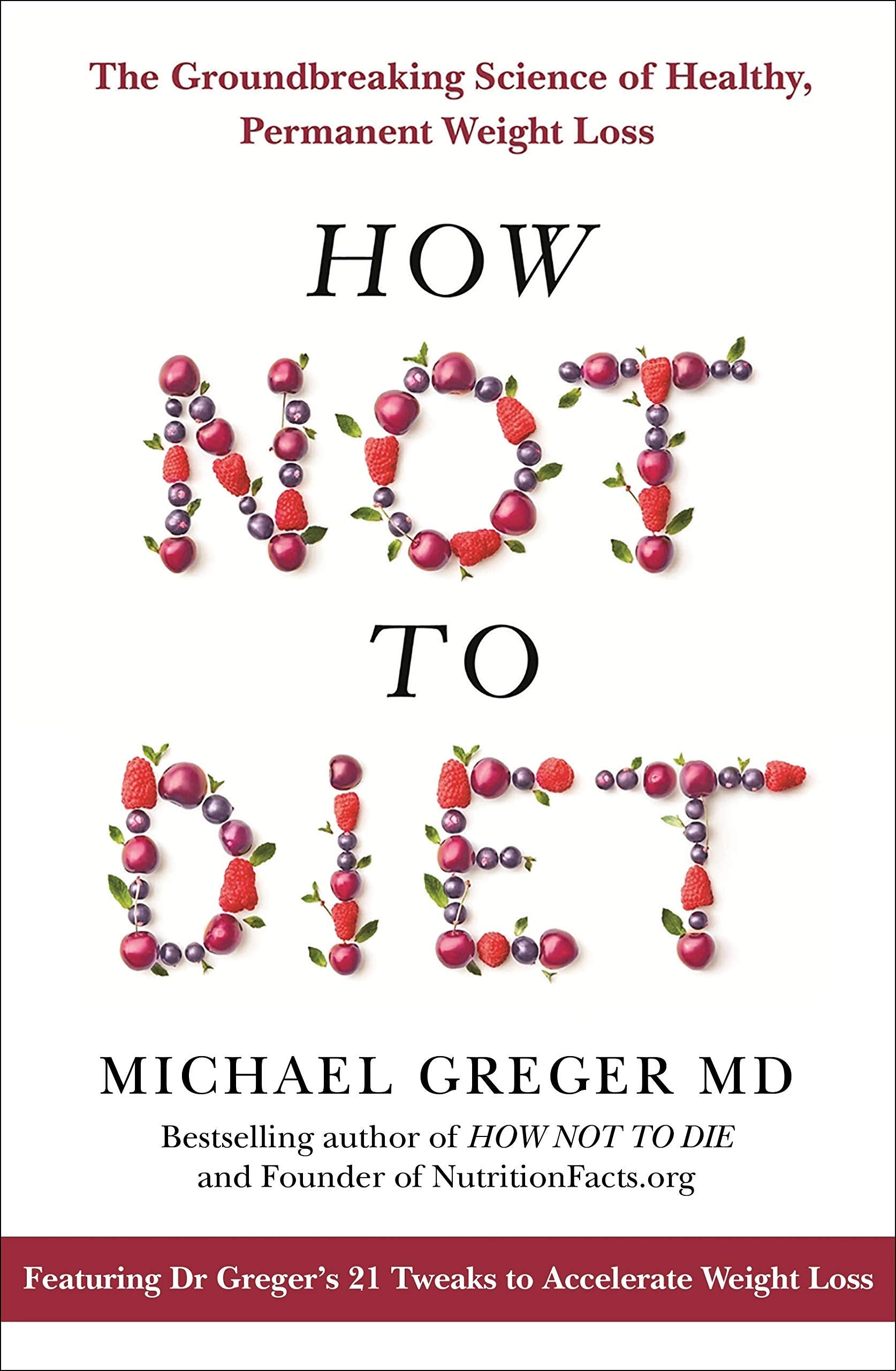 How Not to Diet by Michael Greger paperback front cover, evidence-based weight loss guide