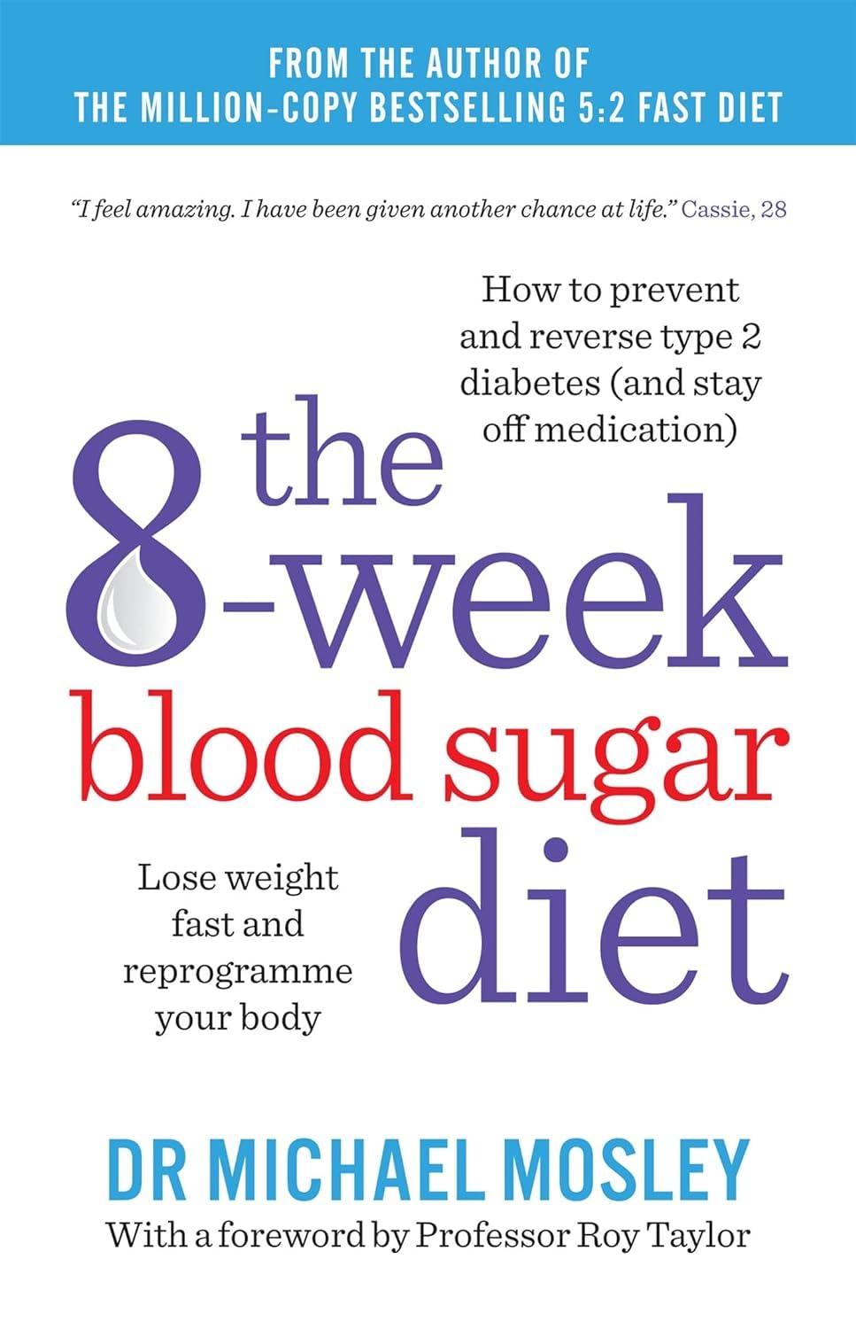 Close-up of The 8-Week Blood Sugar Diet and The Clever Guts Diet paperback covers