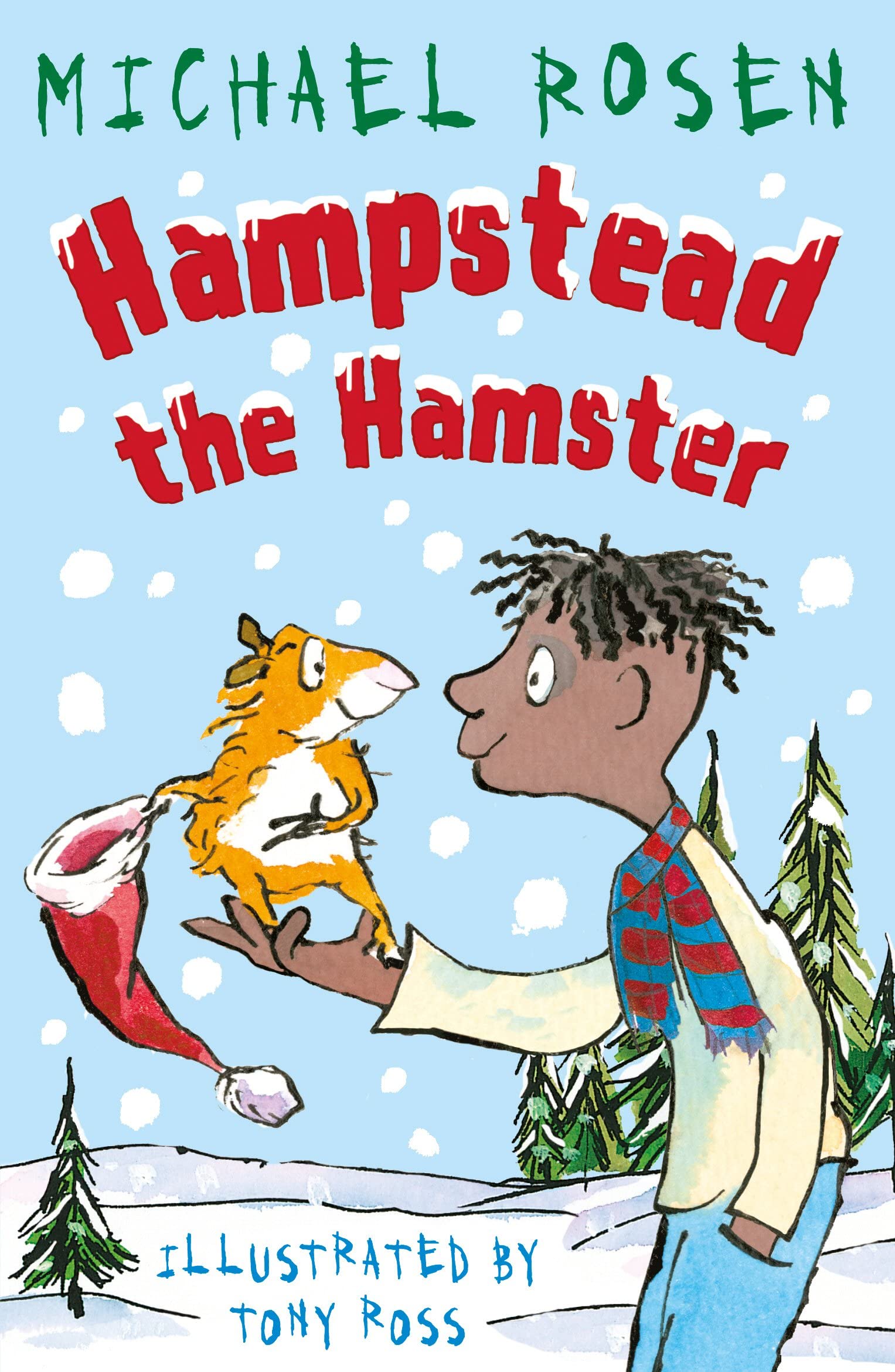 Hampstead the Hamster and Rigatoni the Pasta Cat paperback book covers, Michael Rosen collection ages 3-7