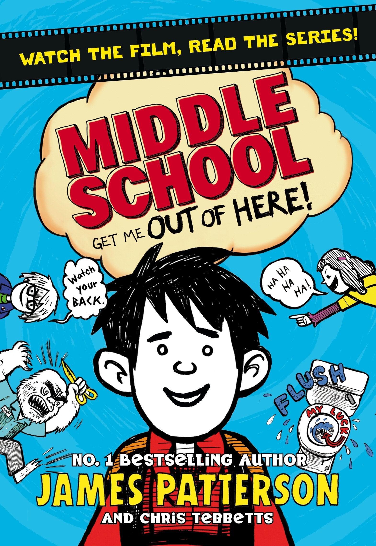 Middle School book set spines showing all eight titles including Save Rafe and Dog's Best Friend