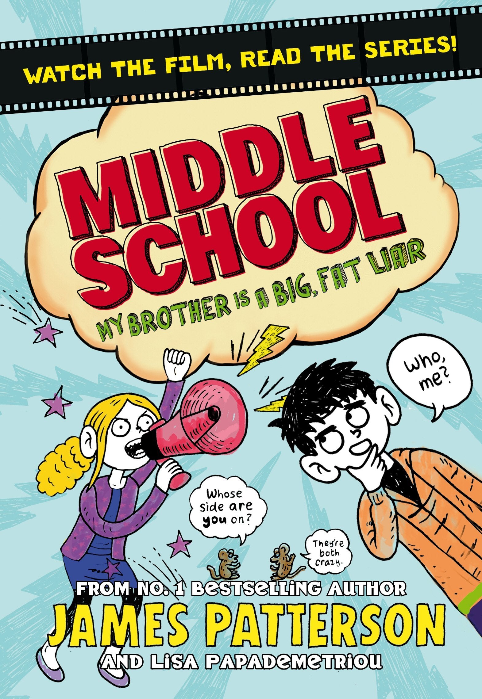 Stacked view of the Middle School 8-book paperback collection by James Patterson and Chris Tebbetts