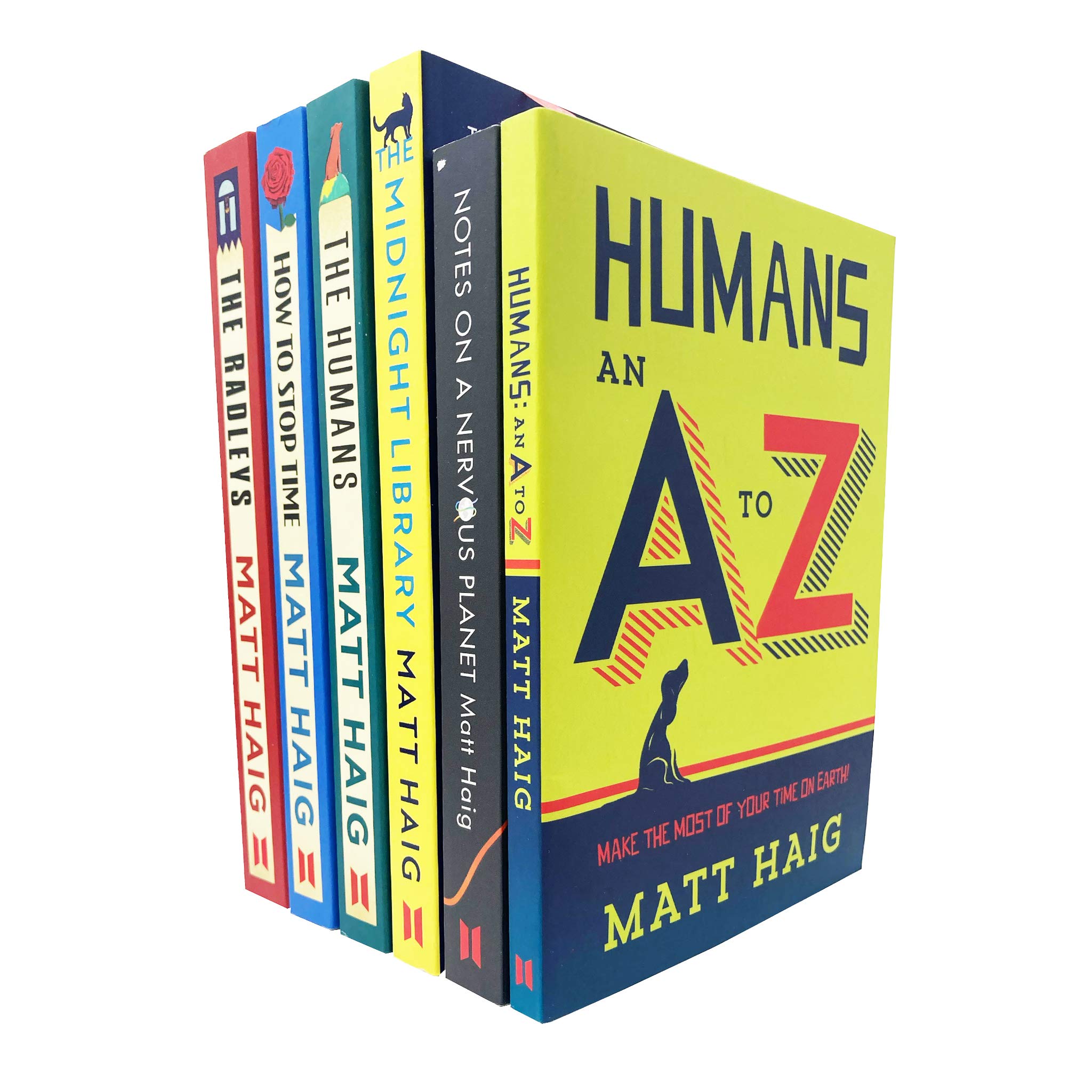 Matt Haig 6 Books Collection Set paperback front cover featuring The Midnight Library and Related Reads