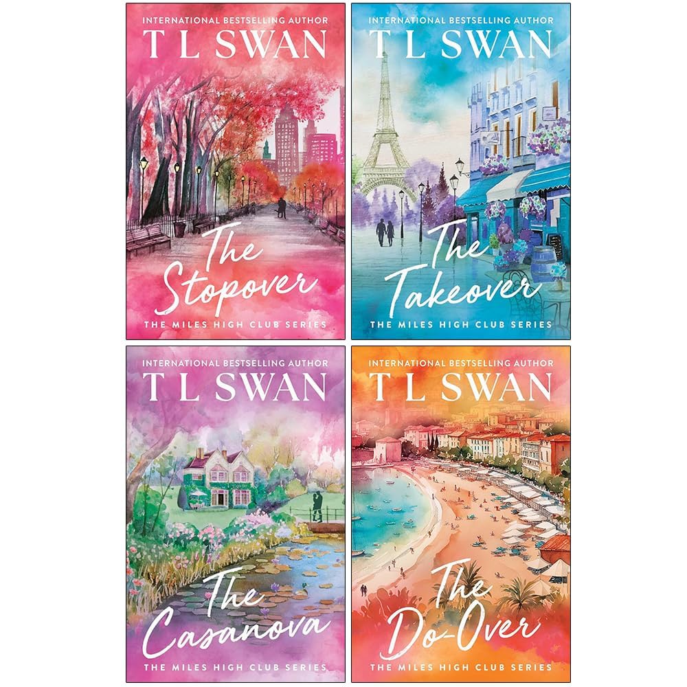 Miles High Club series by T.L. Swan 4-book paperback box set front cover