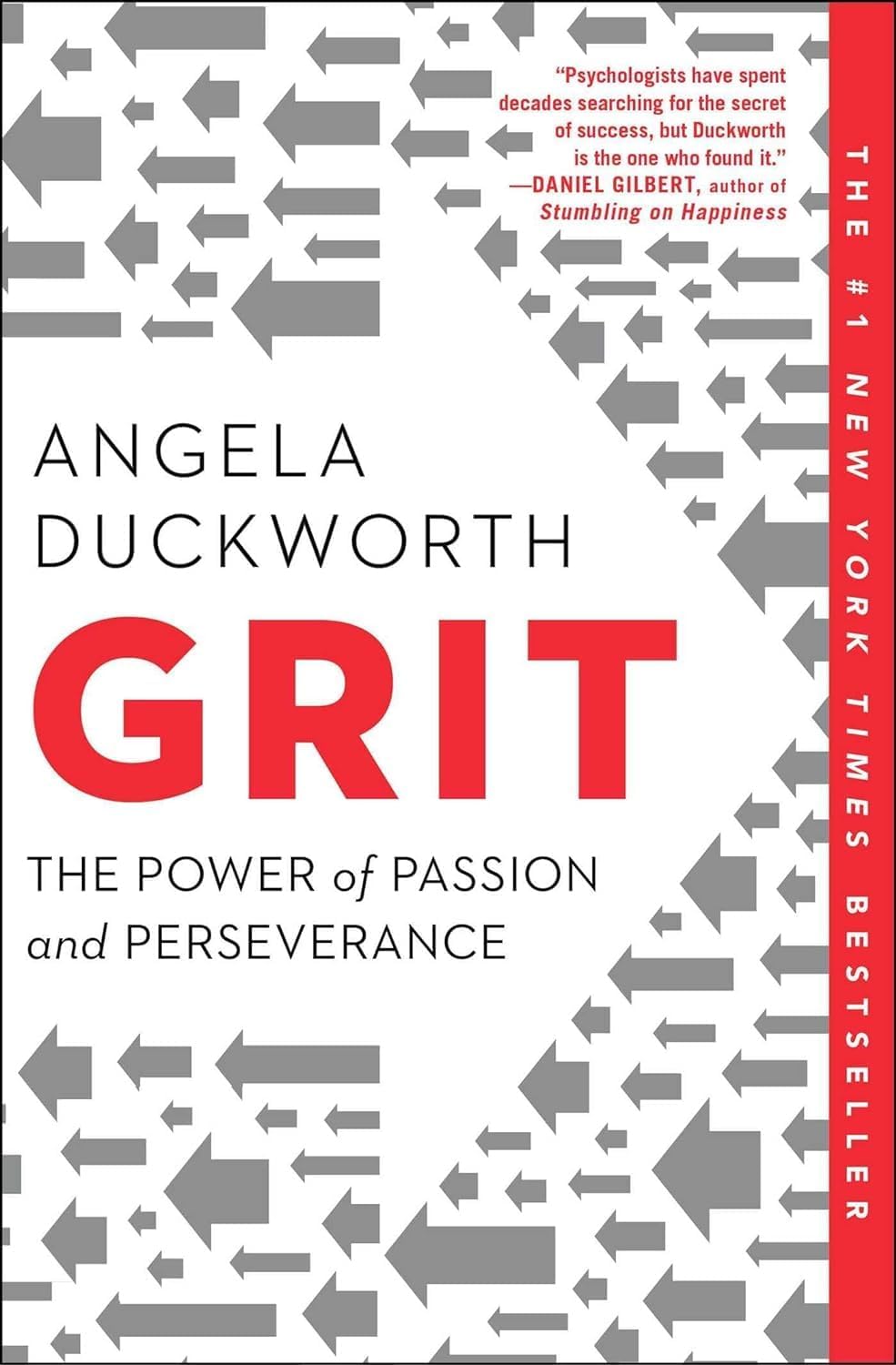 Grit Why Passion and Resilience Are the Secrets to Success paperback cover by Angela Duckworth