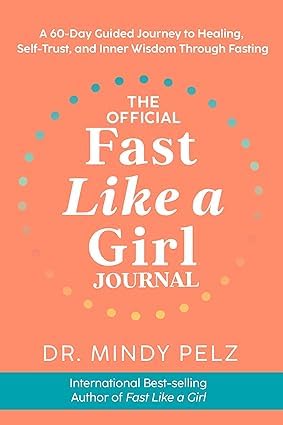 All three books in the Mindy Pelz fasting and menopause non-fiction collection fanned out together, showing paperback and hardcover covers side by side.