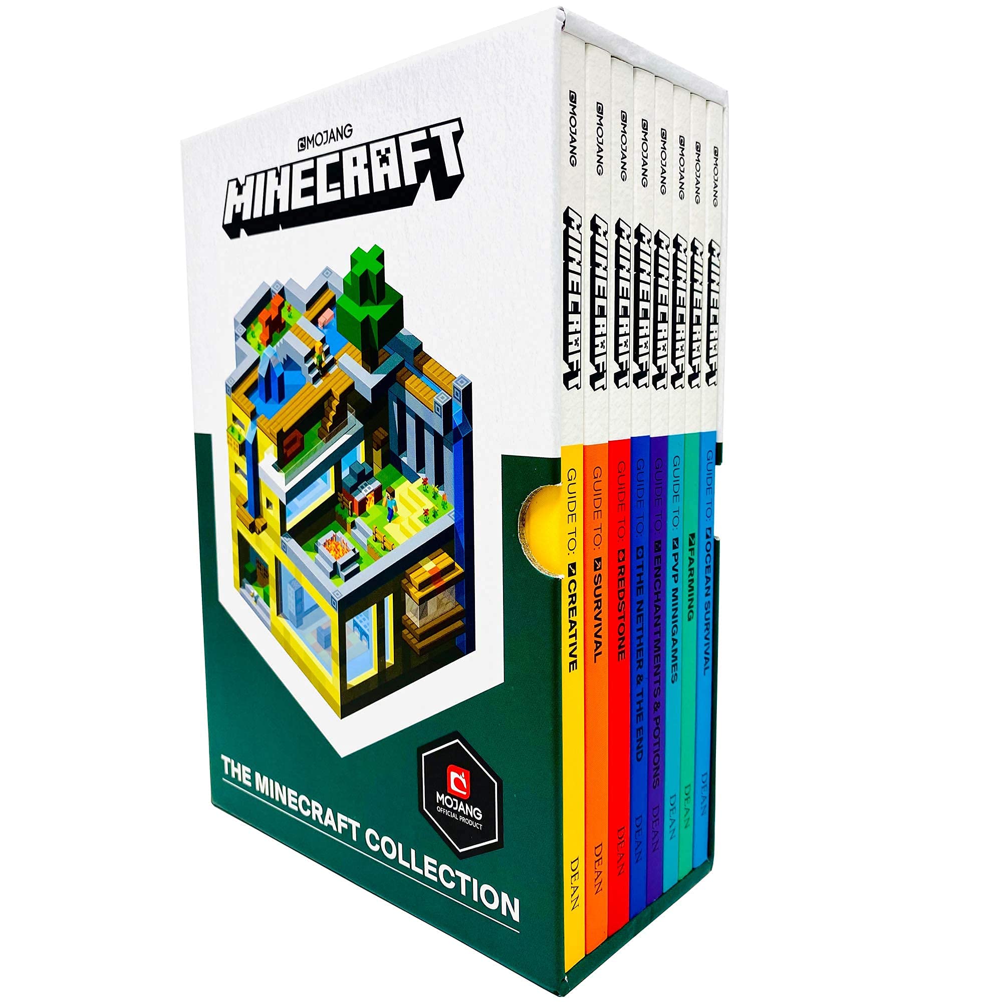 The Minecraft Guides Collection 8 books box set by Mojang AB, paperback front cover