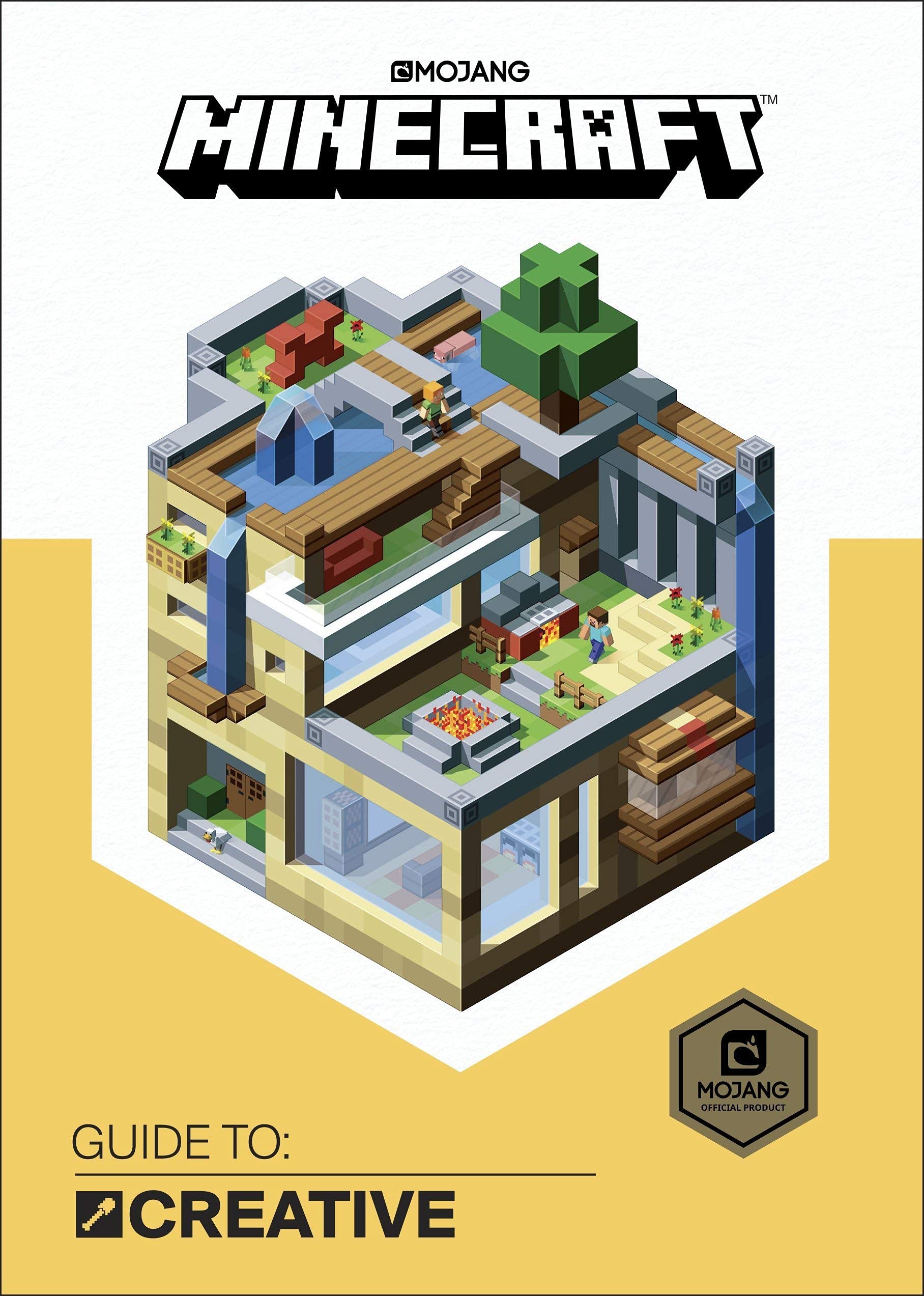Back cover listing all eight titles in the Official Minecraft Guides hardback set