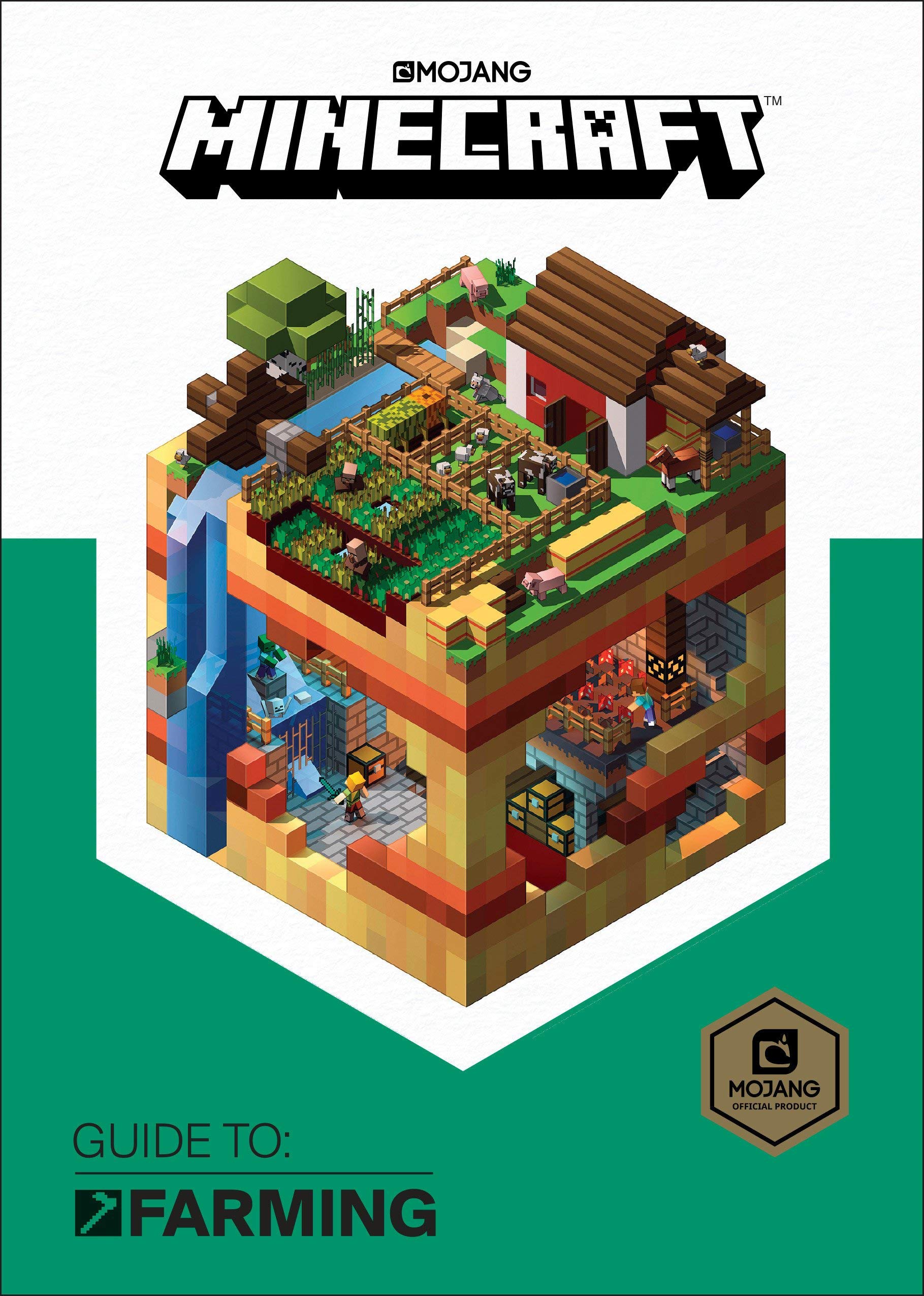 Close-up of Minecraft Guide to Survival and Minecraft Guide to Creative hardback covers