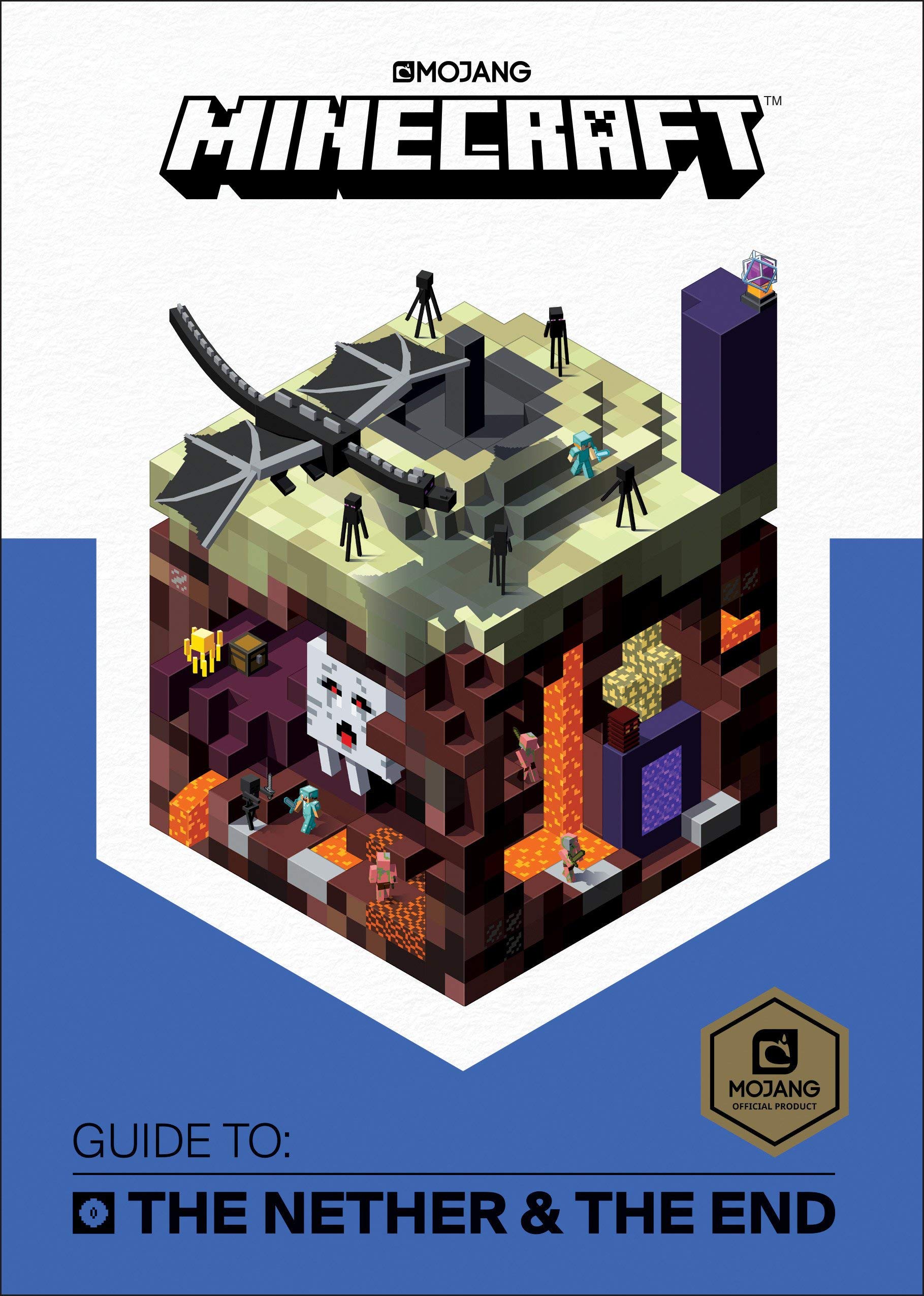 Minecraft Guide to Ocean Survival and Minecraft Guide to The Nether and the End covers side by side