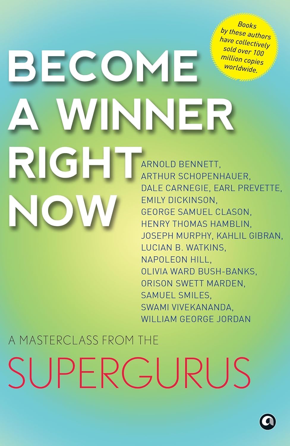 Close-up of the Become a Winner Right Now paperback cover from the 3 book collection set