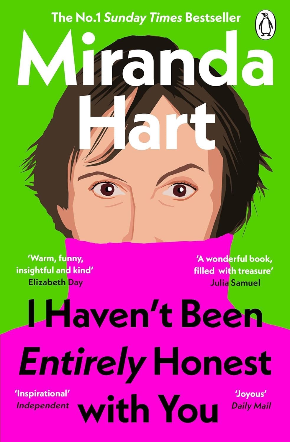 Back cover of the Miranda Hart 3 Books Collection Set showing synopsis and reader reviews for the paperback memoirs