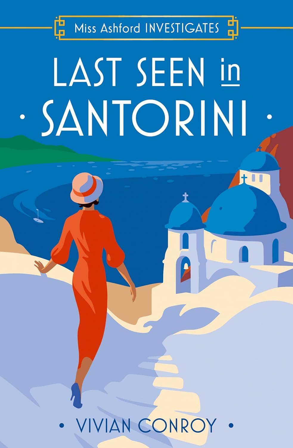 A Fatal Encounter in Tuscany and Last Dance in Salzburg paperback covers, Miss Ashford Investigates series by Vivian Conroy