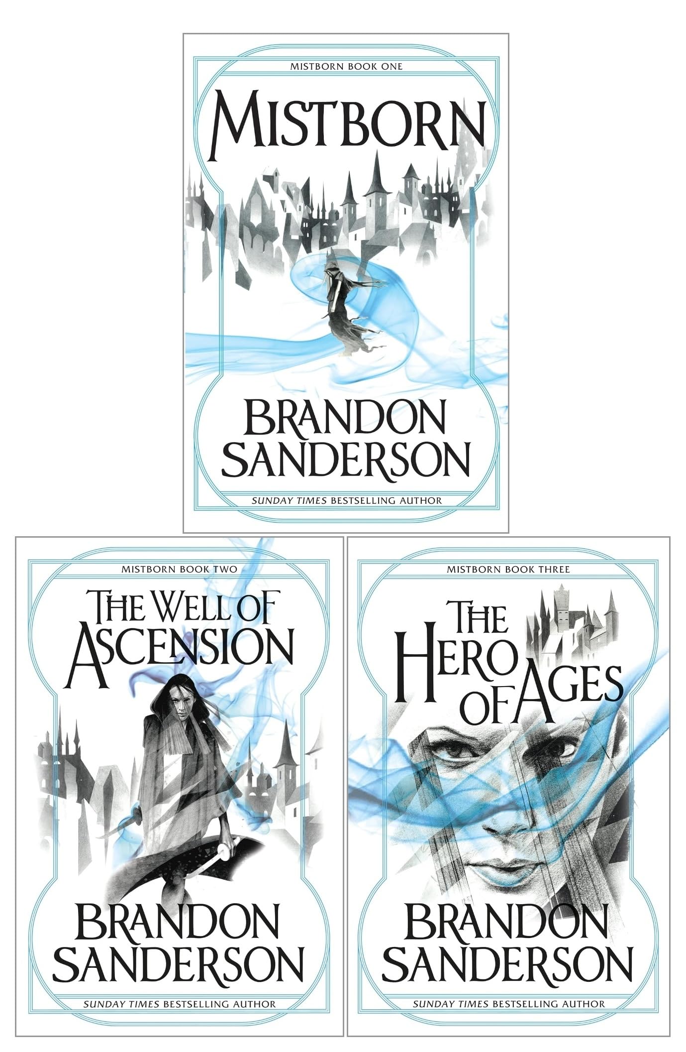 Mistborn Trilogy 3 Books Collection Set by Brandon Sanderson - front cover of the paperback box set