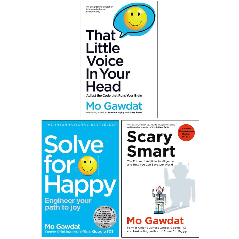Scary Smart by Mo Gawdat paperback front cover, part of the 3 books non fiction collection set