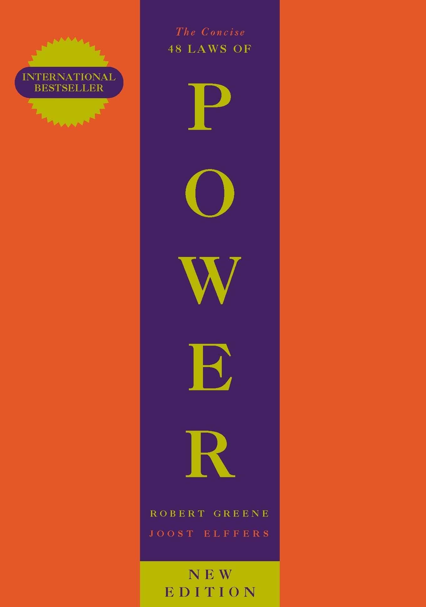 Close-up of The Concise Laws of Human Nature paperback cover by Robert Greene from the Modern Machiavellian Series.