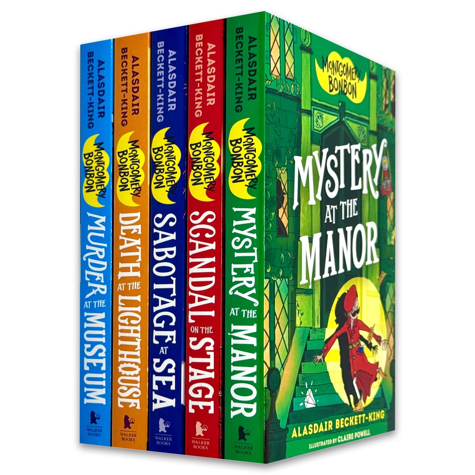 Montgomery Bonbon 5 Books Collection Set by Alasdair Beckett-King - front cover of the paperback box set for ages 9-12