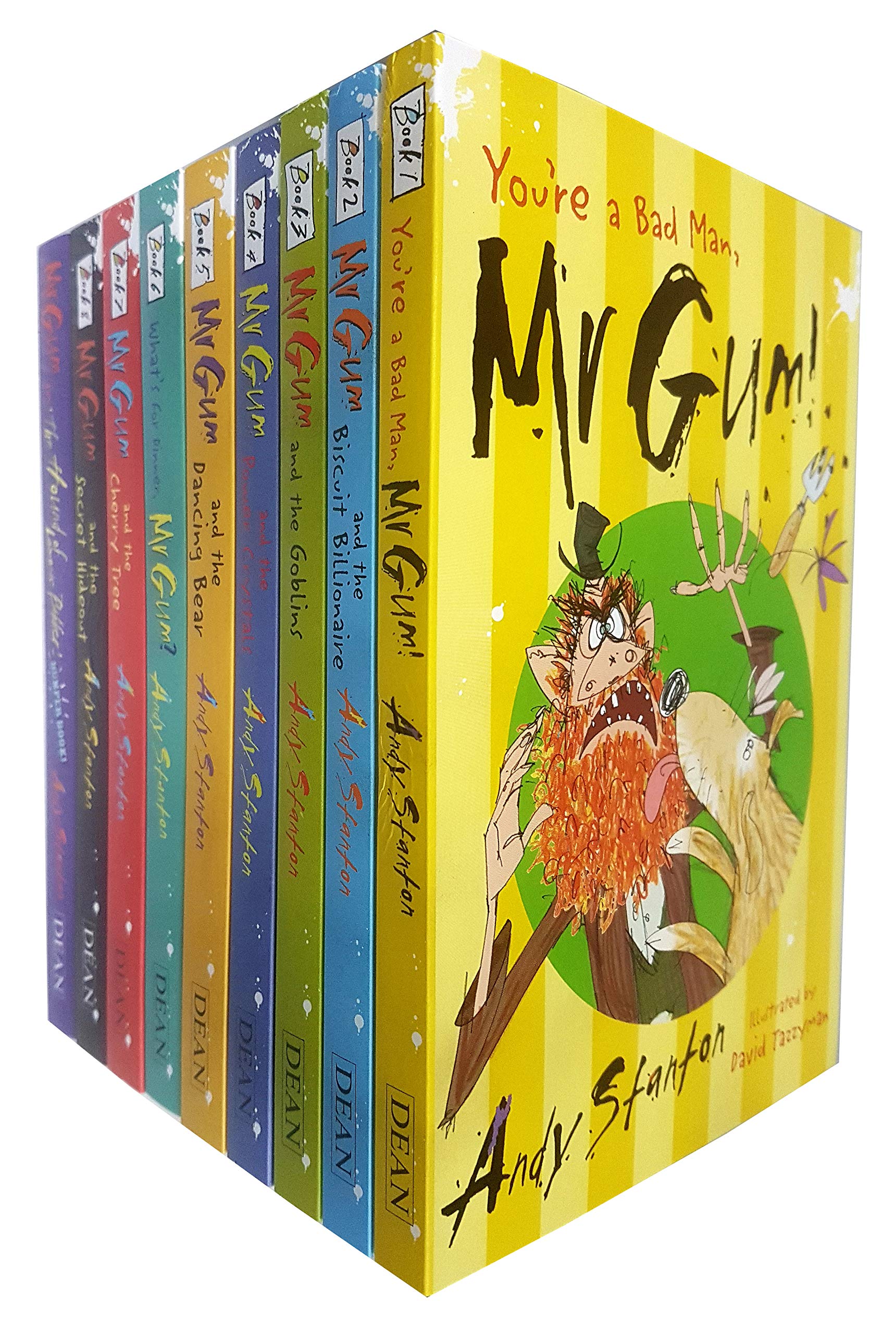 Mr Gum Series 9 Books Collection Set by Andy Stanton - front cover of the paperback box set