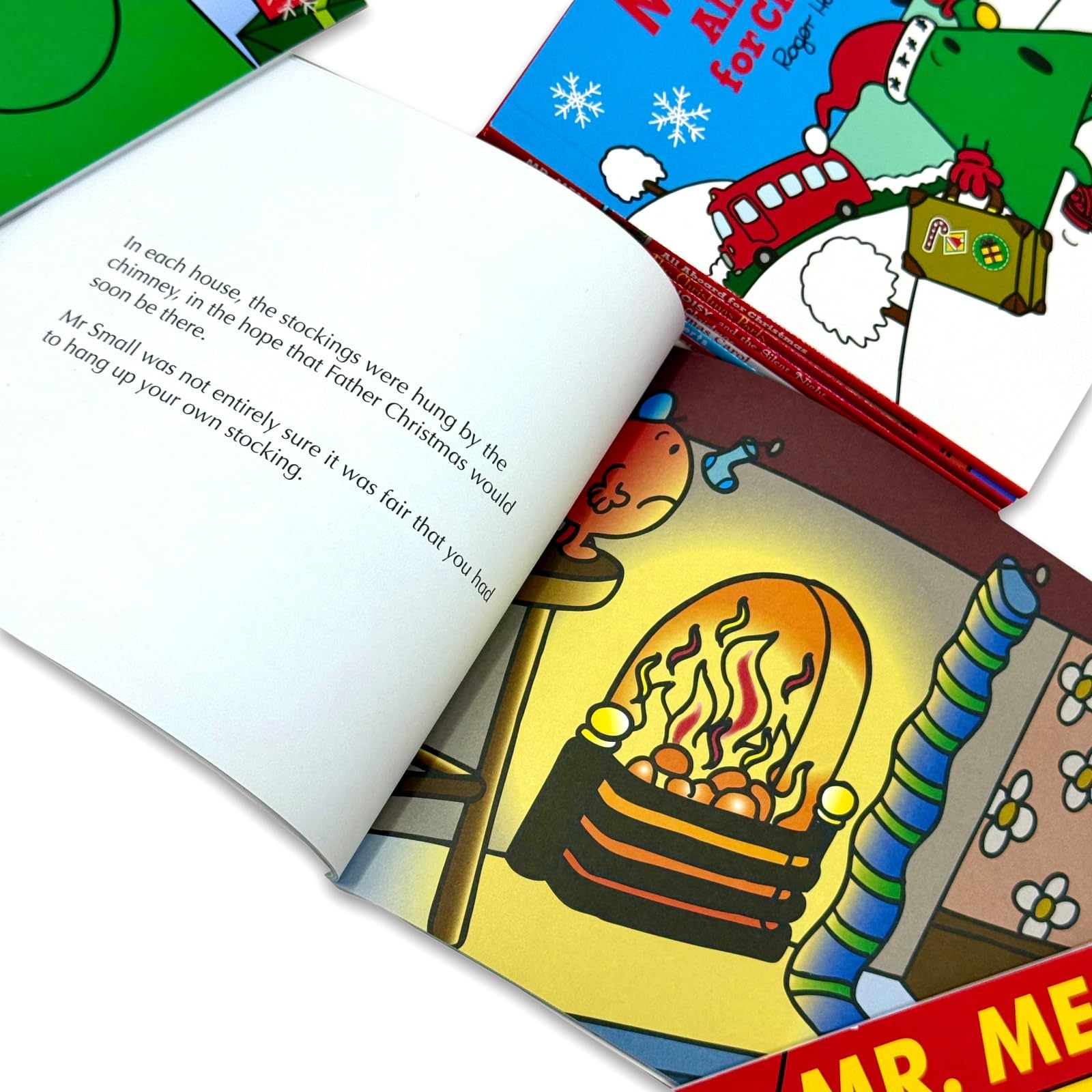 Mr. Men Christmas Collection - inside page spread from one of the ten festive storybooks