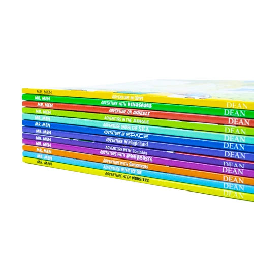 Back cover of the Mr. Men & Little Miss Adventures box set with age range and description