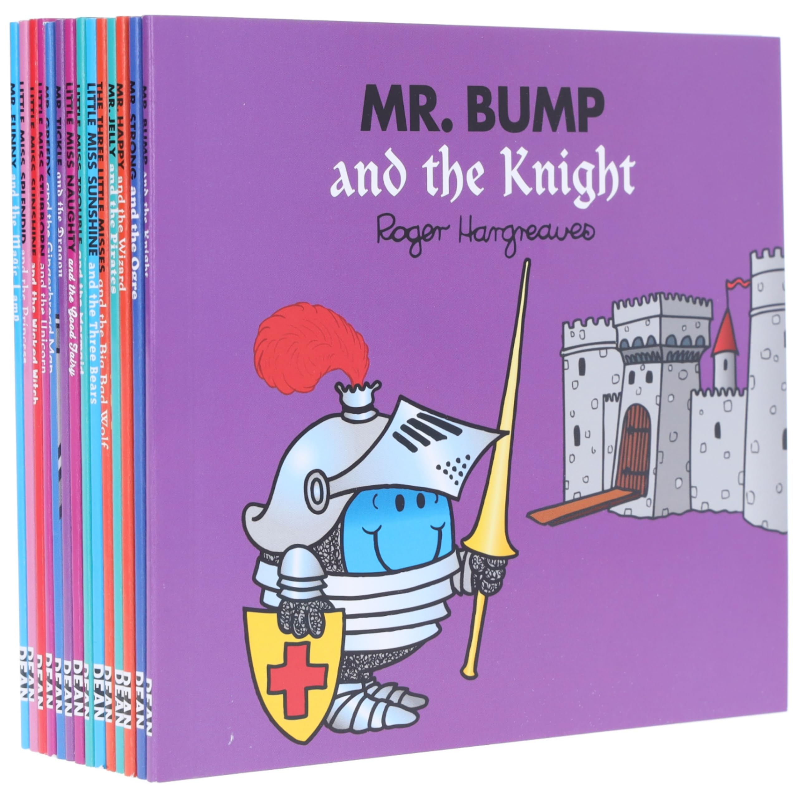 Back cover of the Mr. Men Little Miss Magic Collection box set showing series description and included titles