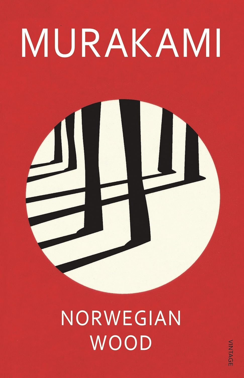 The Haruki Murakami paperback fiction set stacked and displayed on a wooden surface, showing the complete 3 book bundle.