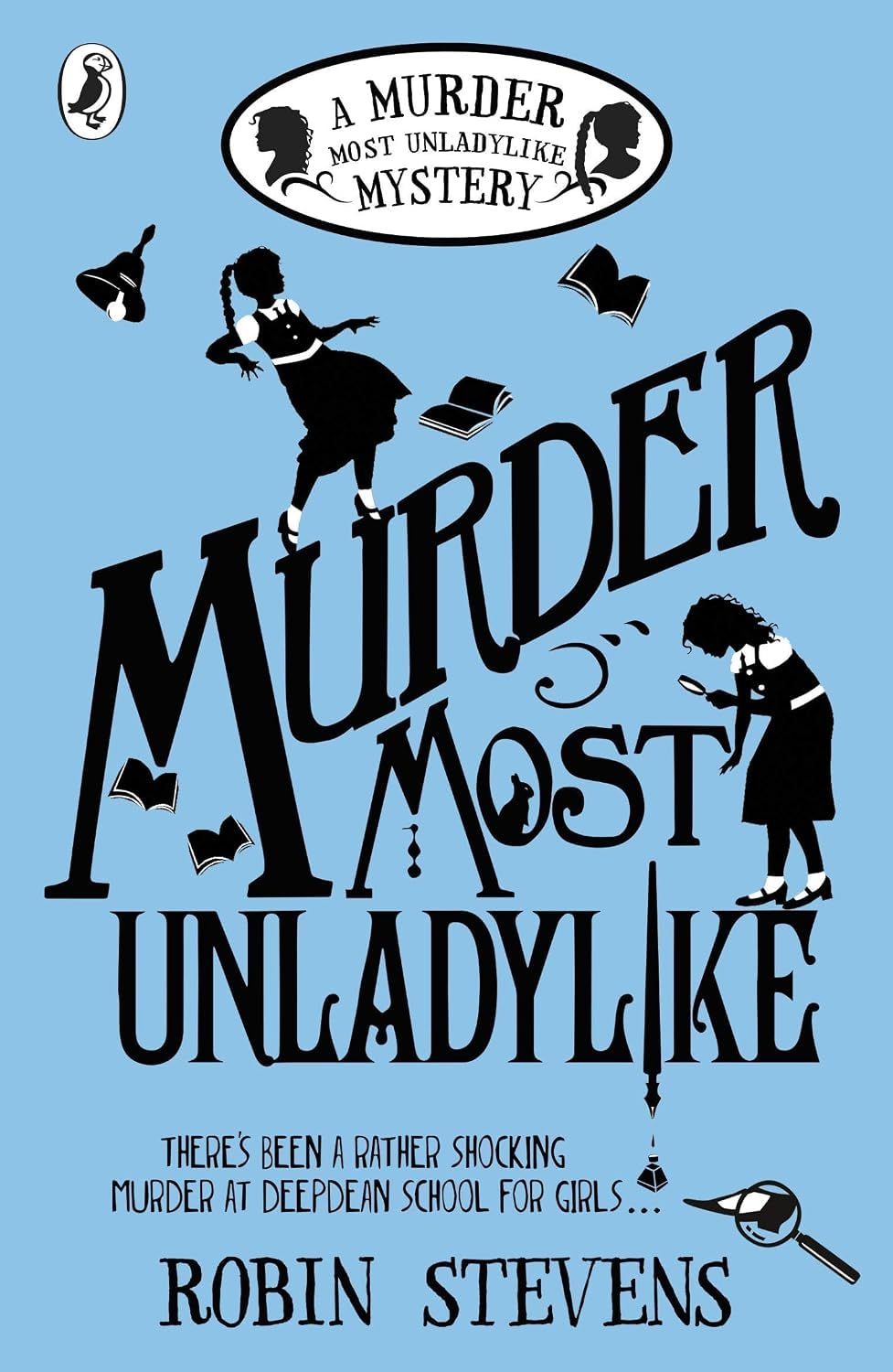 Death in the Spotlight and Top Marks for Murder paperback covers from the series