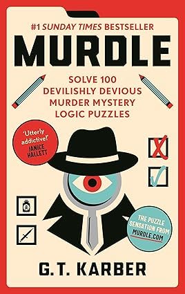 Close-up front cover of Murdle: #1 Sunday Times Bestseller paperback by G. T. Karber