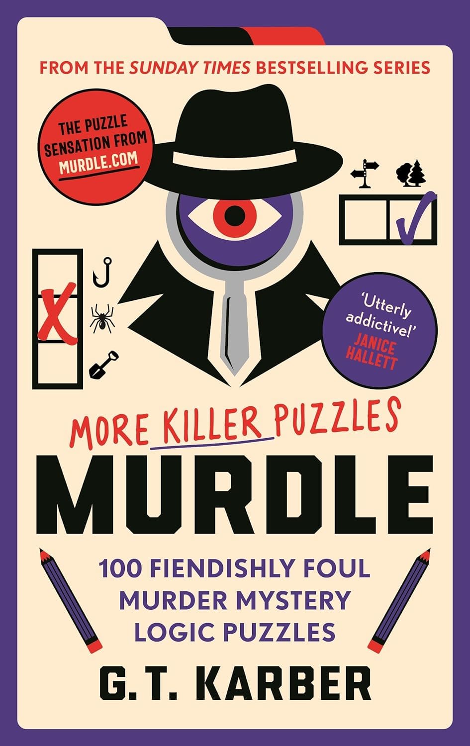 Front cover of Murdle: More Killer Puzzles paperback by G. T. Karber