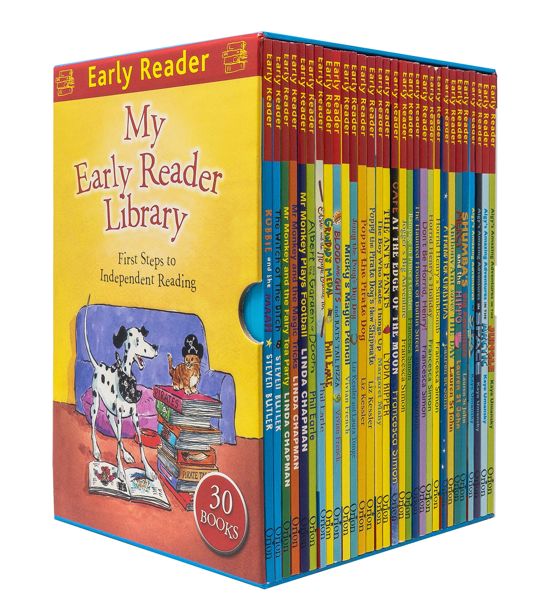 My Early Reader Library Collection box set case showing all 30 paperback book spines