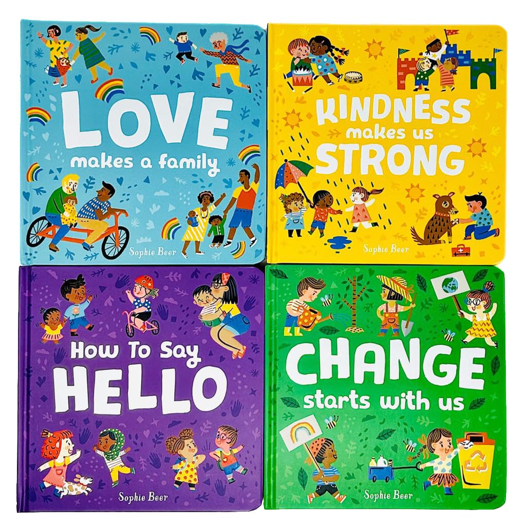 Change Starts With Us board book by Sophie Beer front cover, part of the My First Behaviour and Manners Library set
