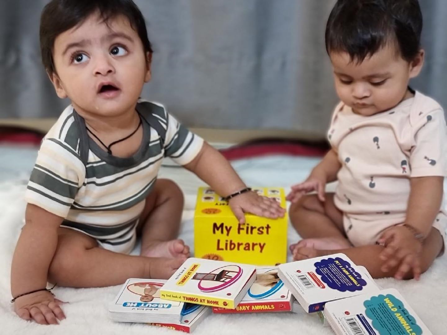 My First Book of Shapes and My First Book of Numbers board book covers from the My First Library set