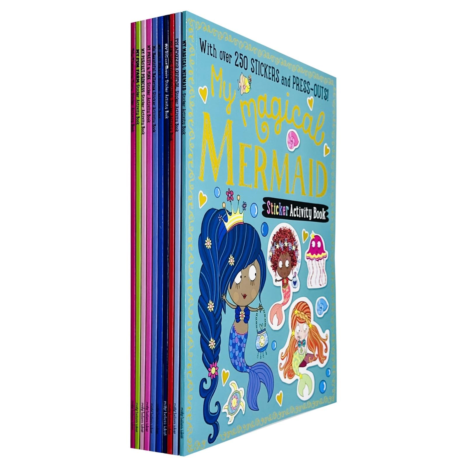 My First Stickers 10 Book Collection by Make Believe Ideas paperback set front cover artwork