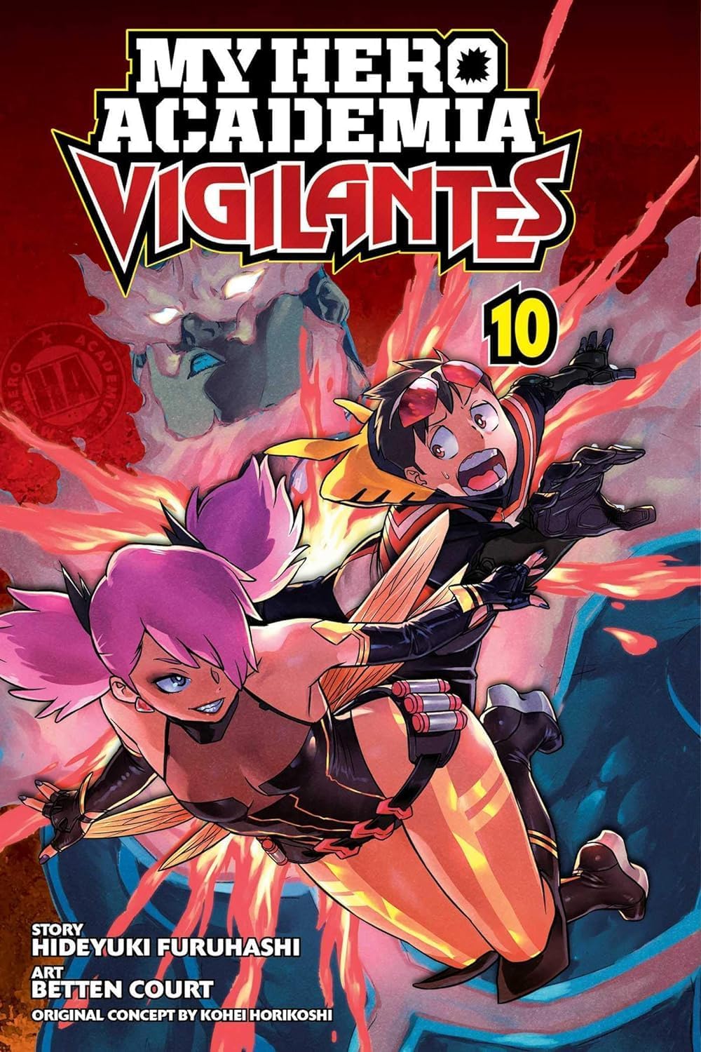 My Hero Academia: Vigilantes, Vol. 10 paperback front cover, final volume in this 5-book manga set
