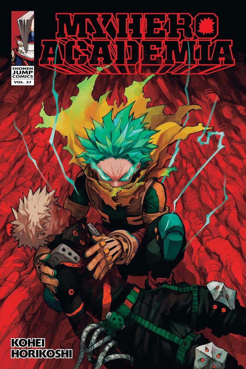 My Hero Academia Vol. 38 paperback front cover close-up by Kohei Horikoshi