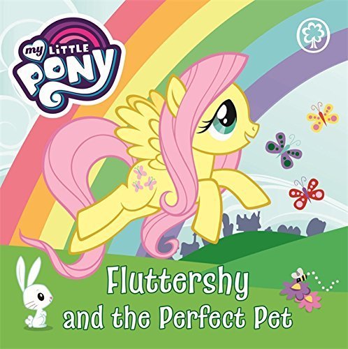 All four My Little Pony board books fanned out, including Applejack's Busy Day and Fluttershy and the Perfect Pet