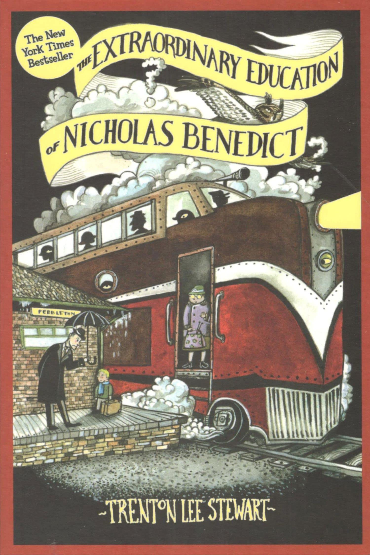 Back covers and spines of the Mysterious Benedict Society 6 book paperback collection set